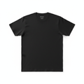 Plain black t-shirt on white background